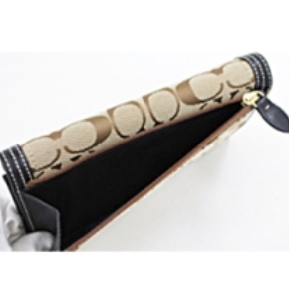 Nwt COACH SIGNATURE LEGACY SLIM ENVELOPE WALLET - Picture 5 of 5